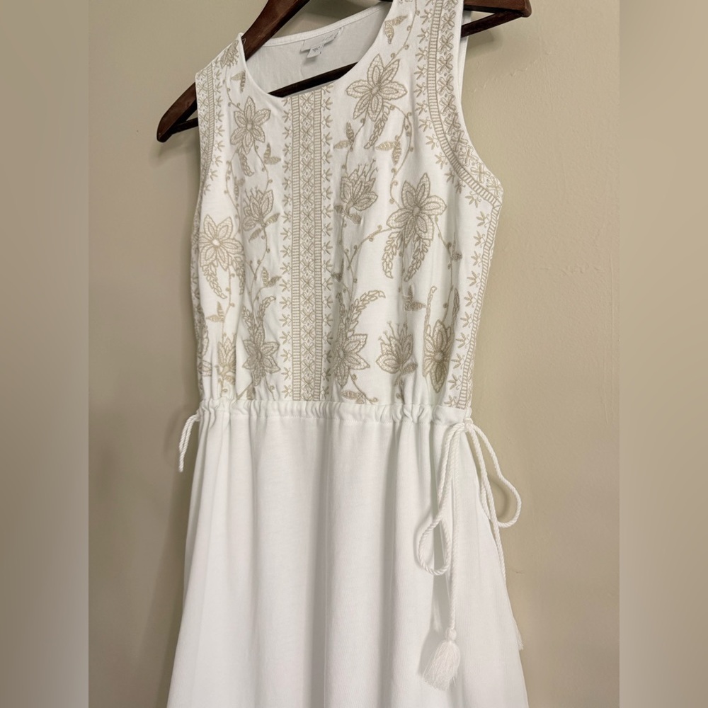 J.Jill Luxurious Embroidered Side-Tie Knit‎ Dress size Small - Picture 7 of 16